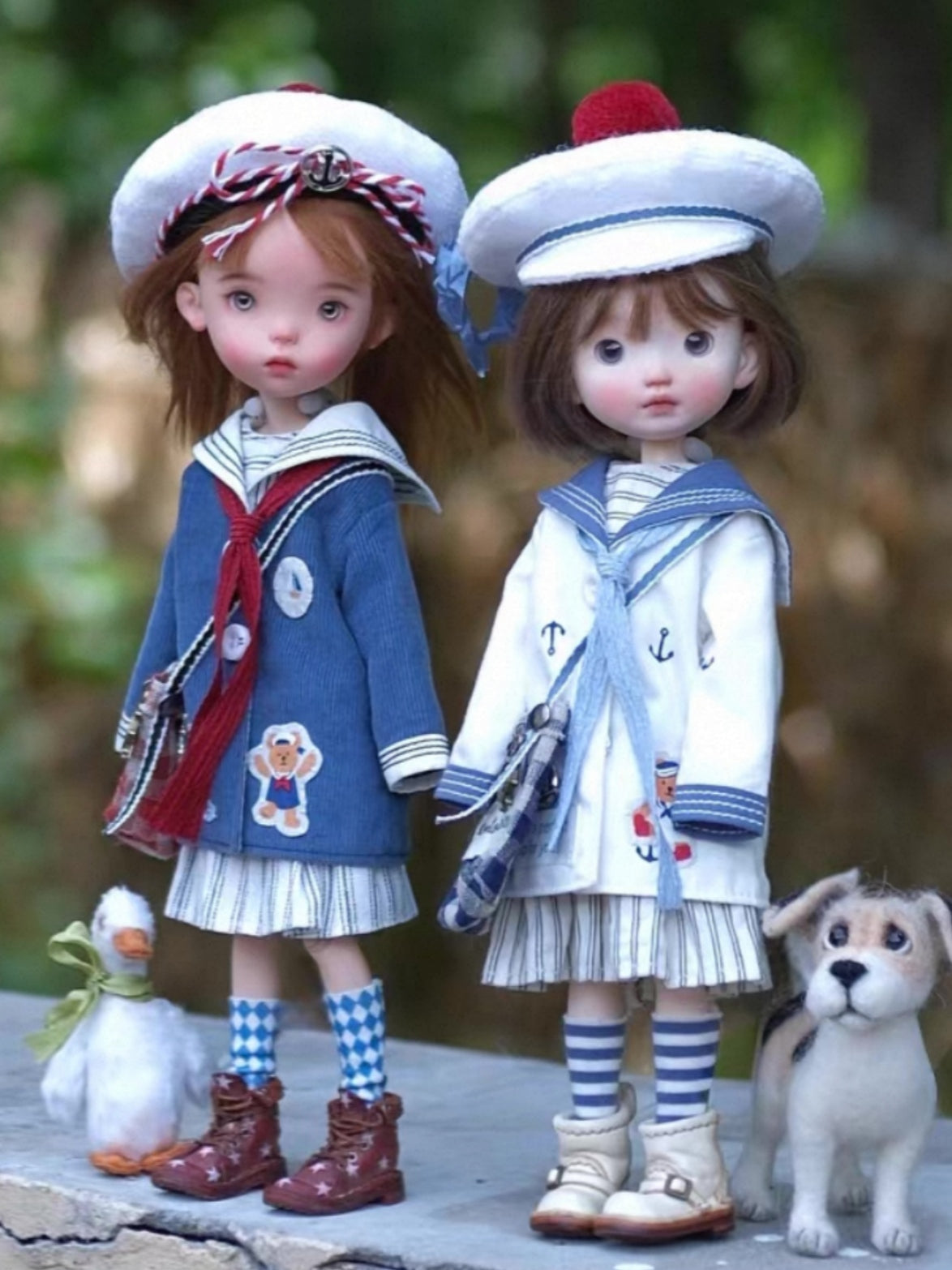 Navy Sailor Blythe 1/6 BJD Outfit- Handmade Doll Clothes - ToastDoll