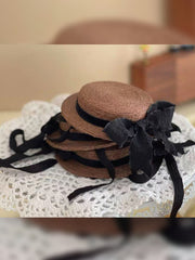 Handmade Blythe/BJD  Hat, Bow Flat Hat