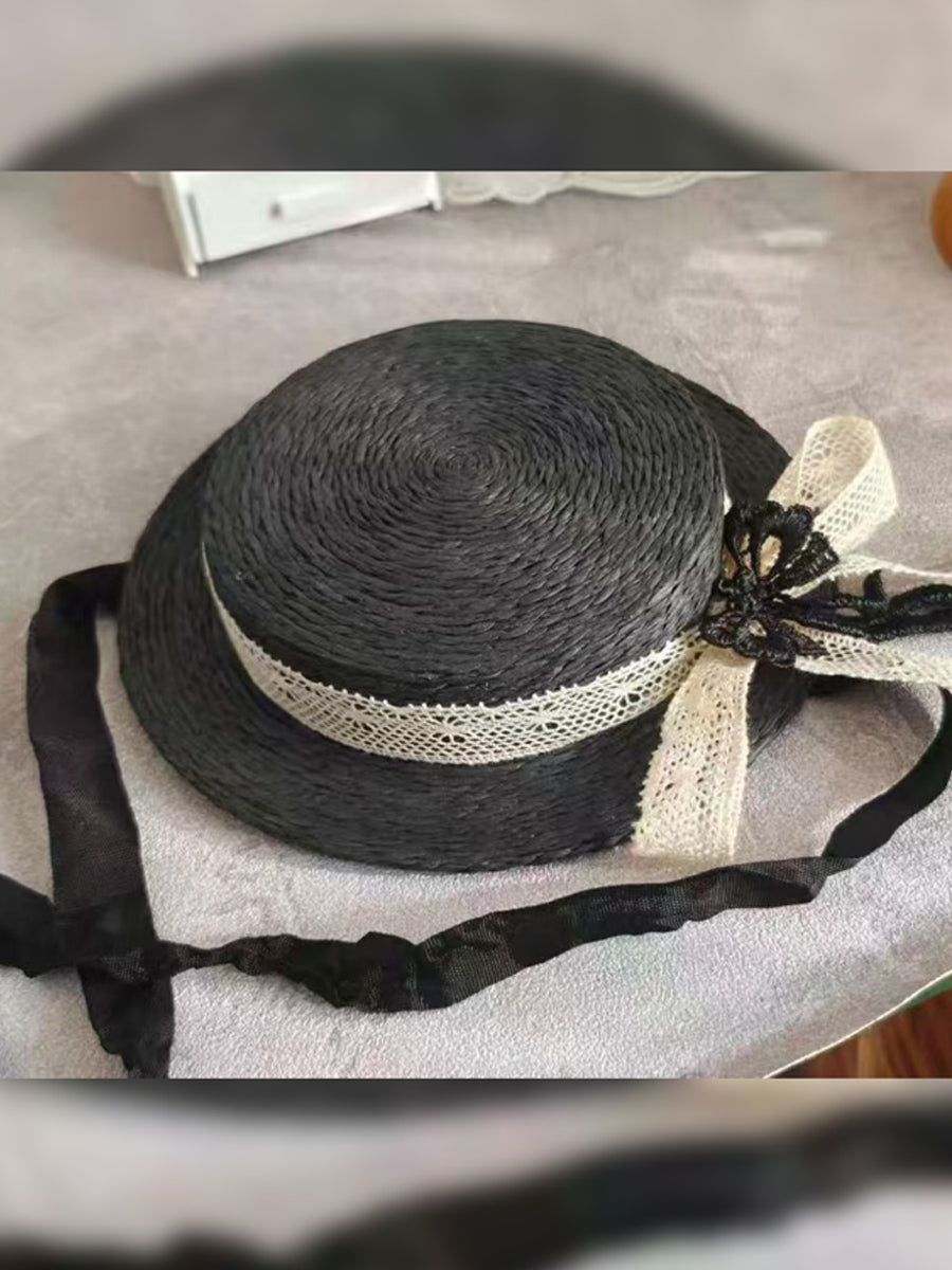 Handmade Blythe/BJD  Hat, Bow Flat Hat