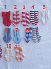Handmade Outfit for Blythe/ Ob24/ Ob22/ Pullip, Colorful Striped/Dot Socks