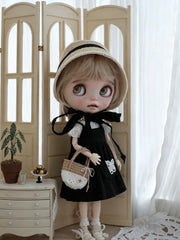 Cottage Black Blythe 1/6 BJD Set - Handmade Doll Clothes - ToastDoll