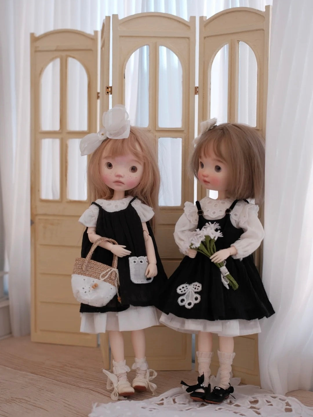 Cottage Black Blythe 1/6 BJD Set - Handmade Doll Clothes - ToastDoll