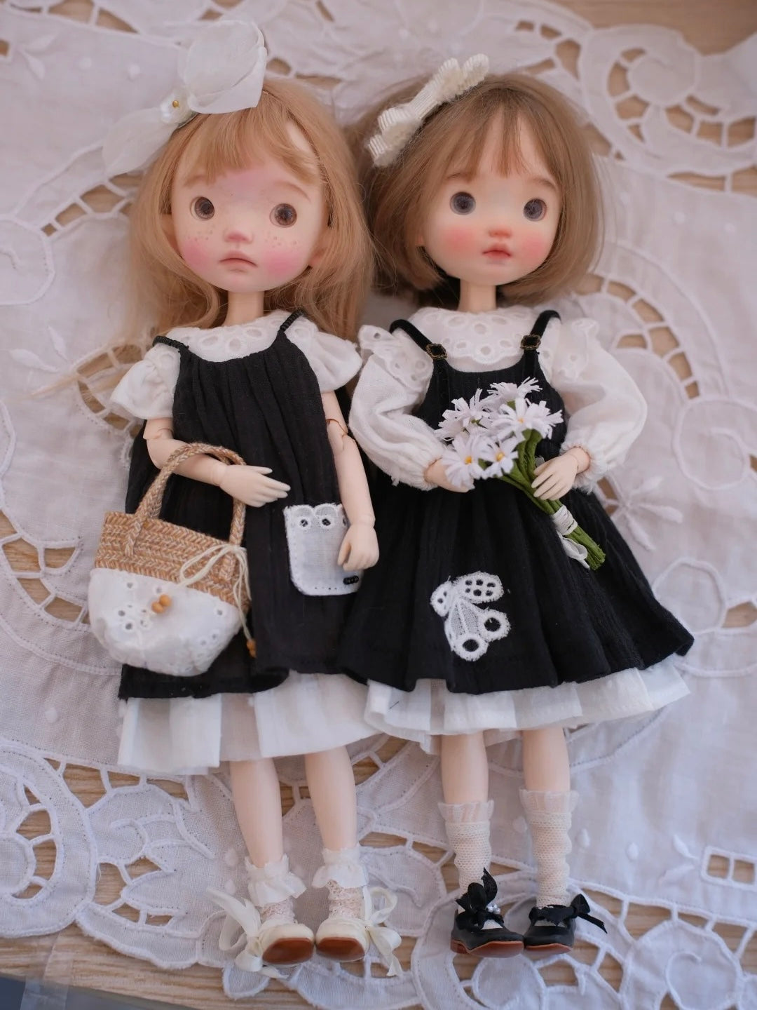 Cottage Black Blythe 1/6 BJD Set - Handmade Doll Clothes - ToastDoll