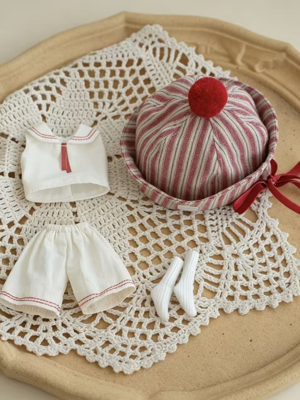 Minimalist Sailor Blythe Outfit Set Flat Lay | ToastDoll
