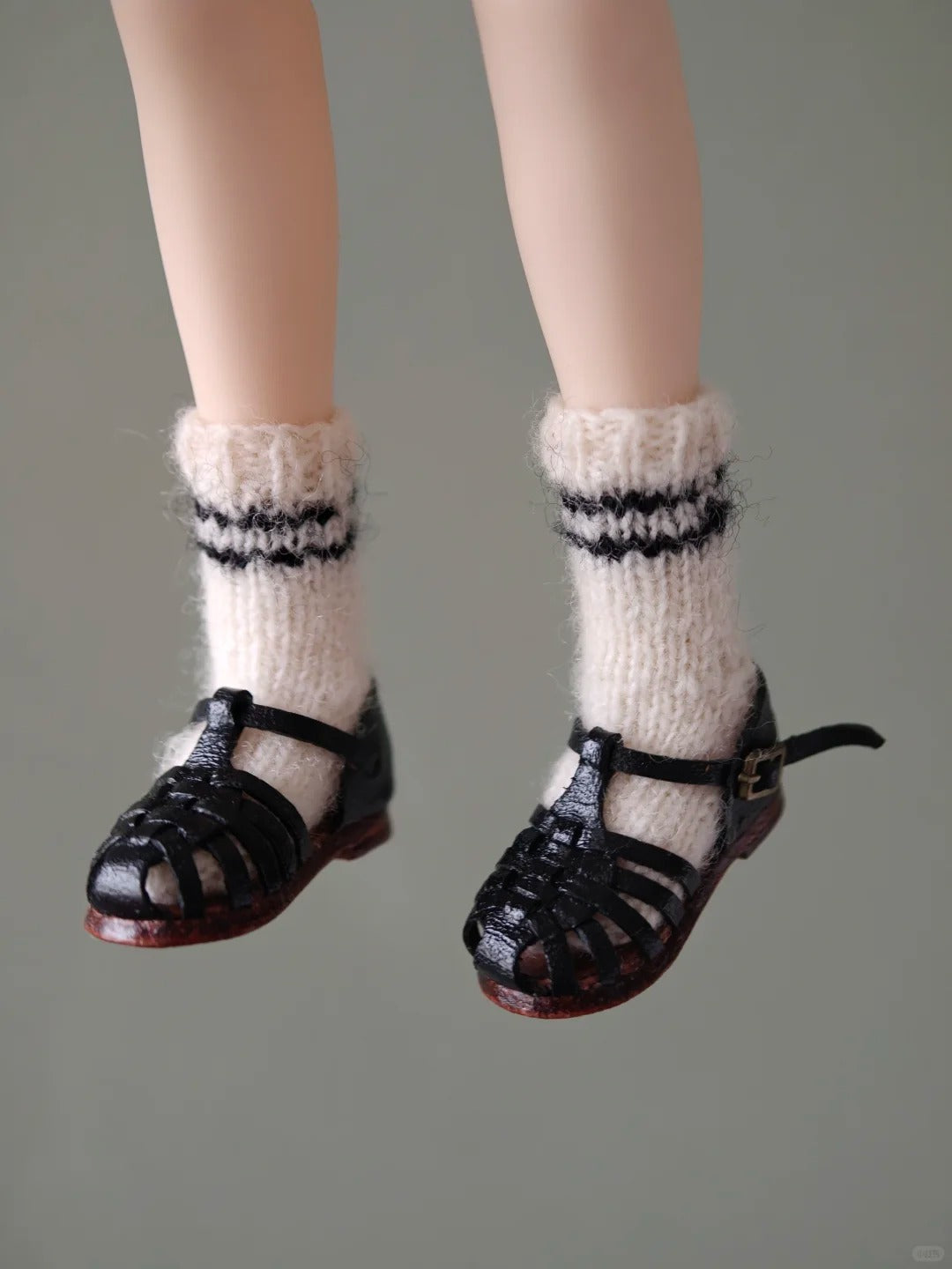 Vintage Roman Blythe Sandals - Handmade Doll Shoes - ToastDoll