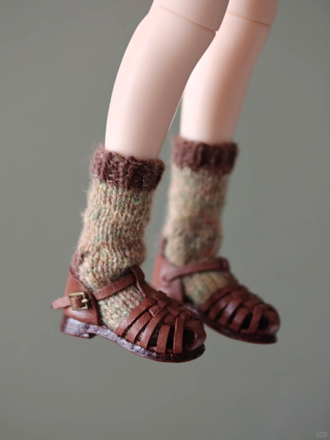 Vintage Roman Blythe Sandals - Handmade Doll Shoes - ToastDoll