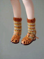 Vintage Roman Blythe Sandals - Handmade Doll Shoes - ToastDoll