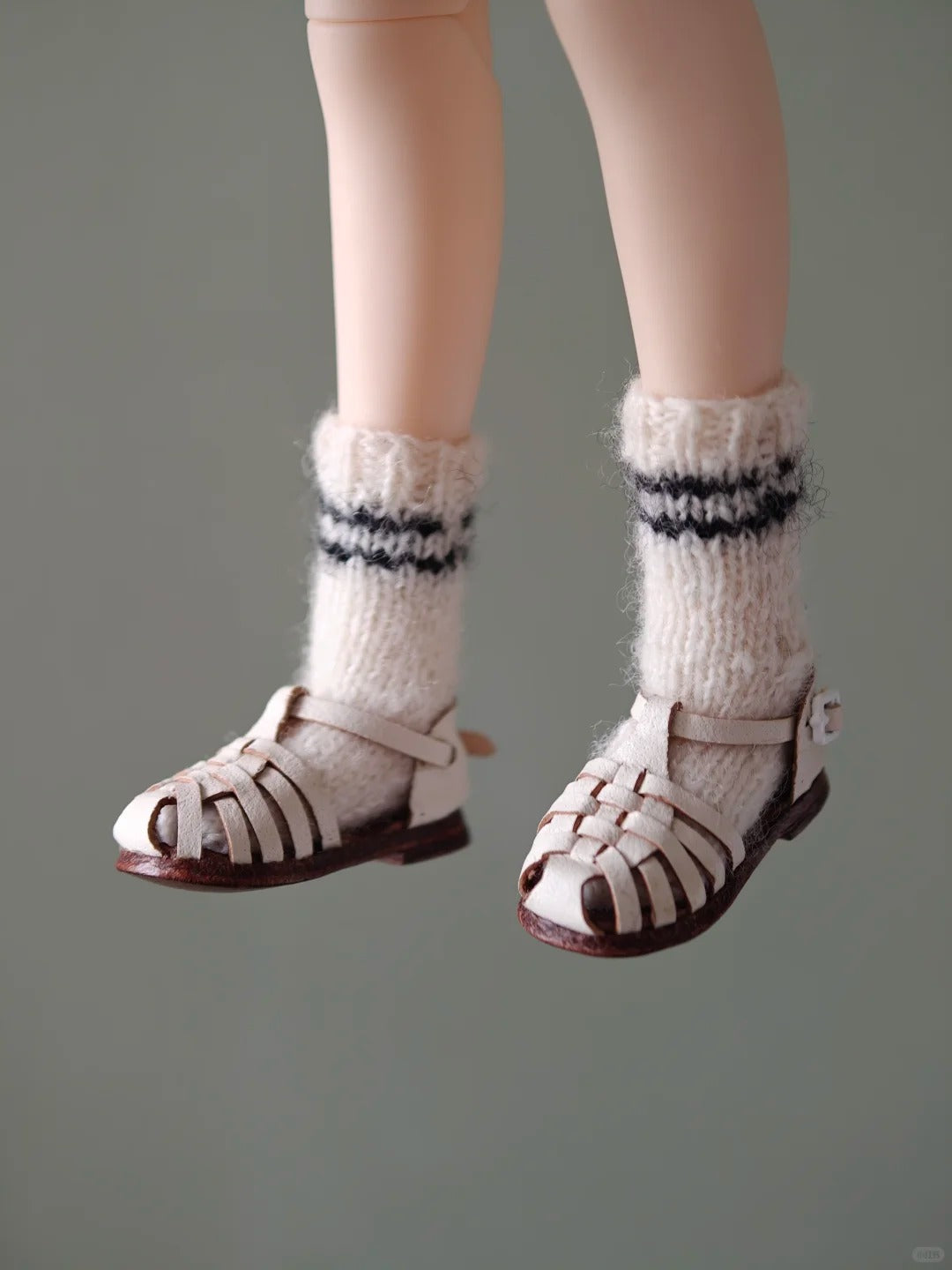 Vintage Roman Blythe Sandals - Handmade Doll Shoes - ToastDoll