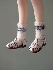 Vintage Roman Blythe Sandals - Handmade Doll Shoes - ToastDoll