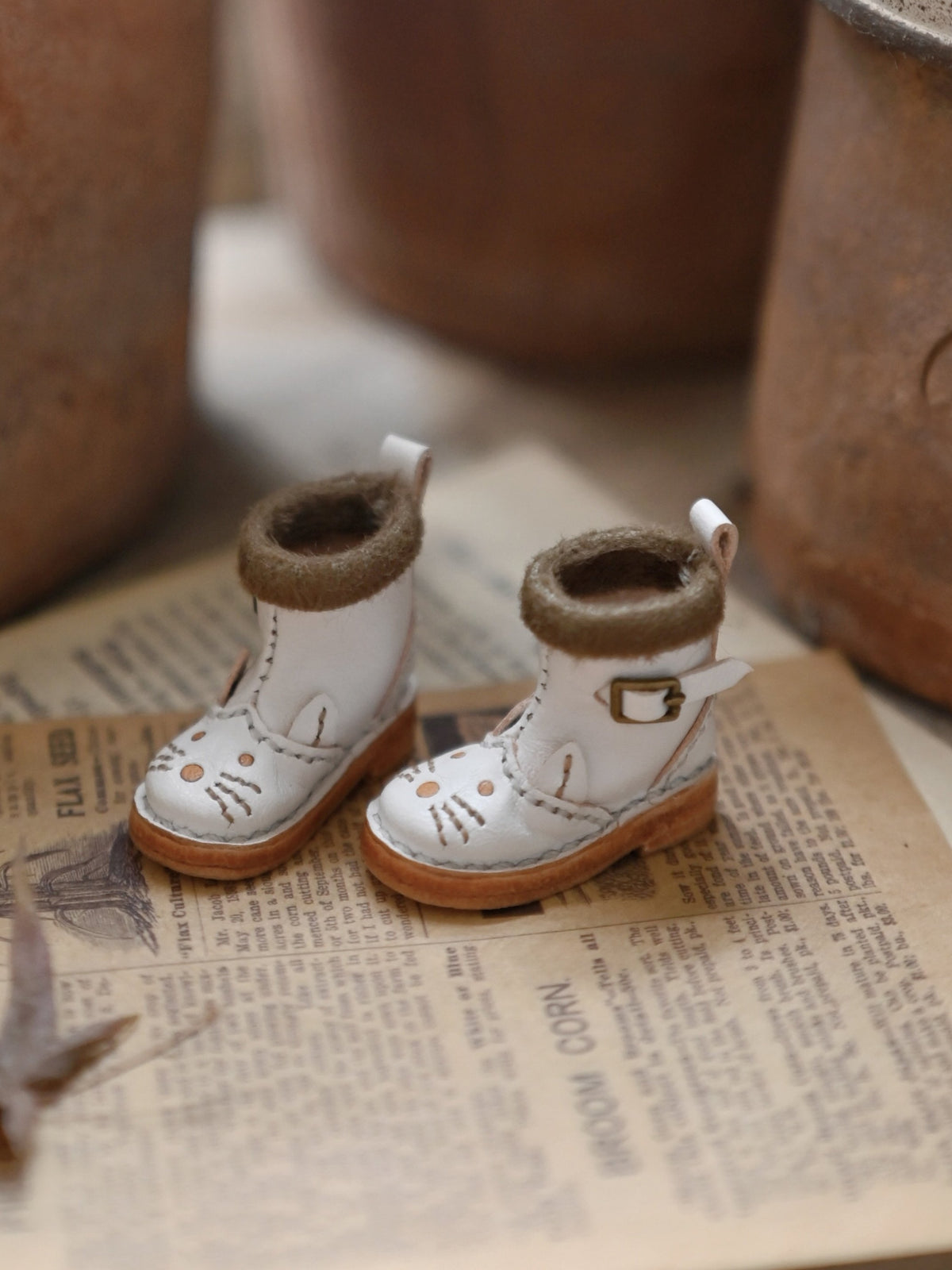 Handmade Shoes for Blythe/Obitsu, Cute Kitty Boots