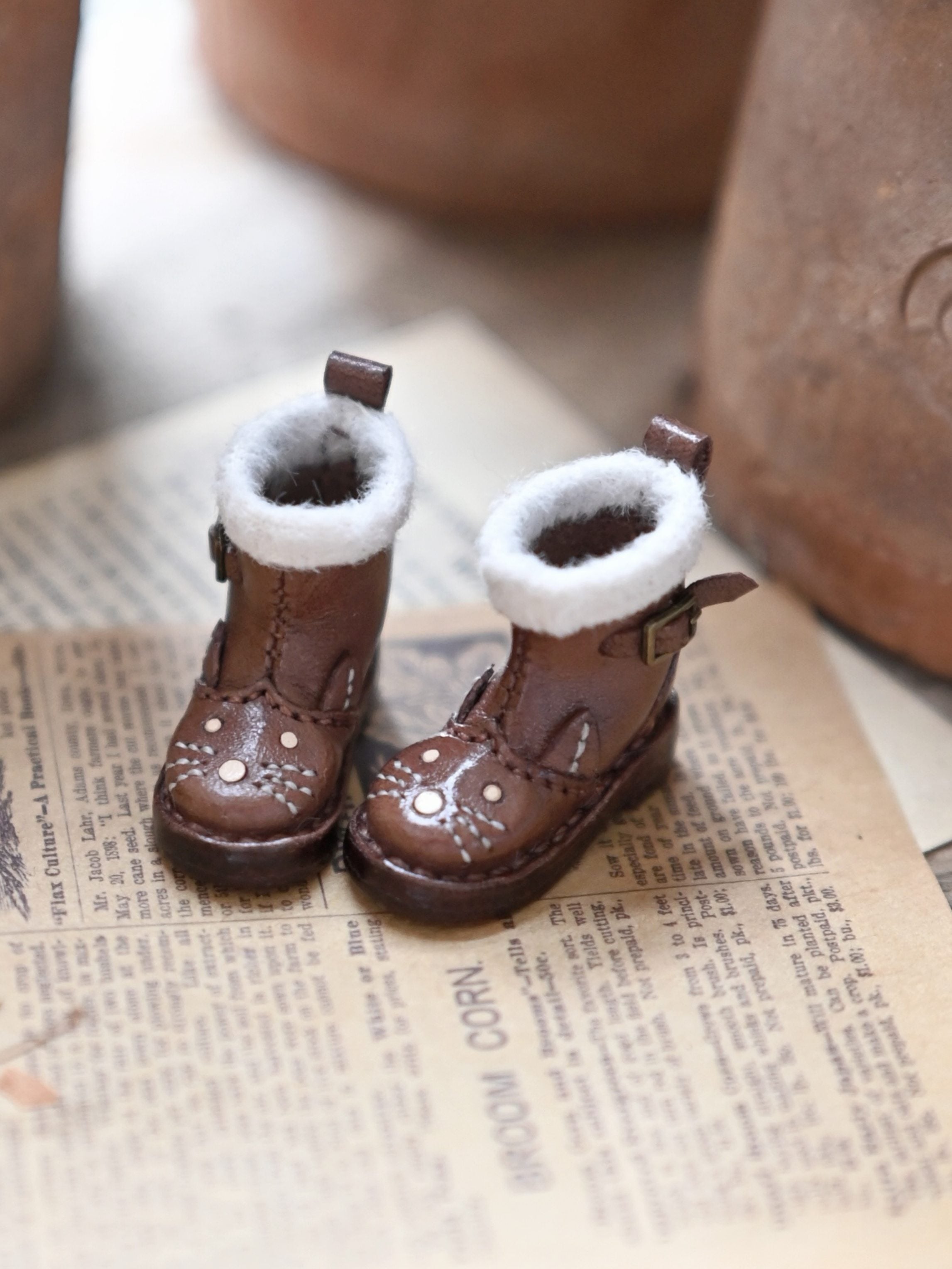 Handmade Shoes for Blythe/Obitsu, Cute Kitty Boots