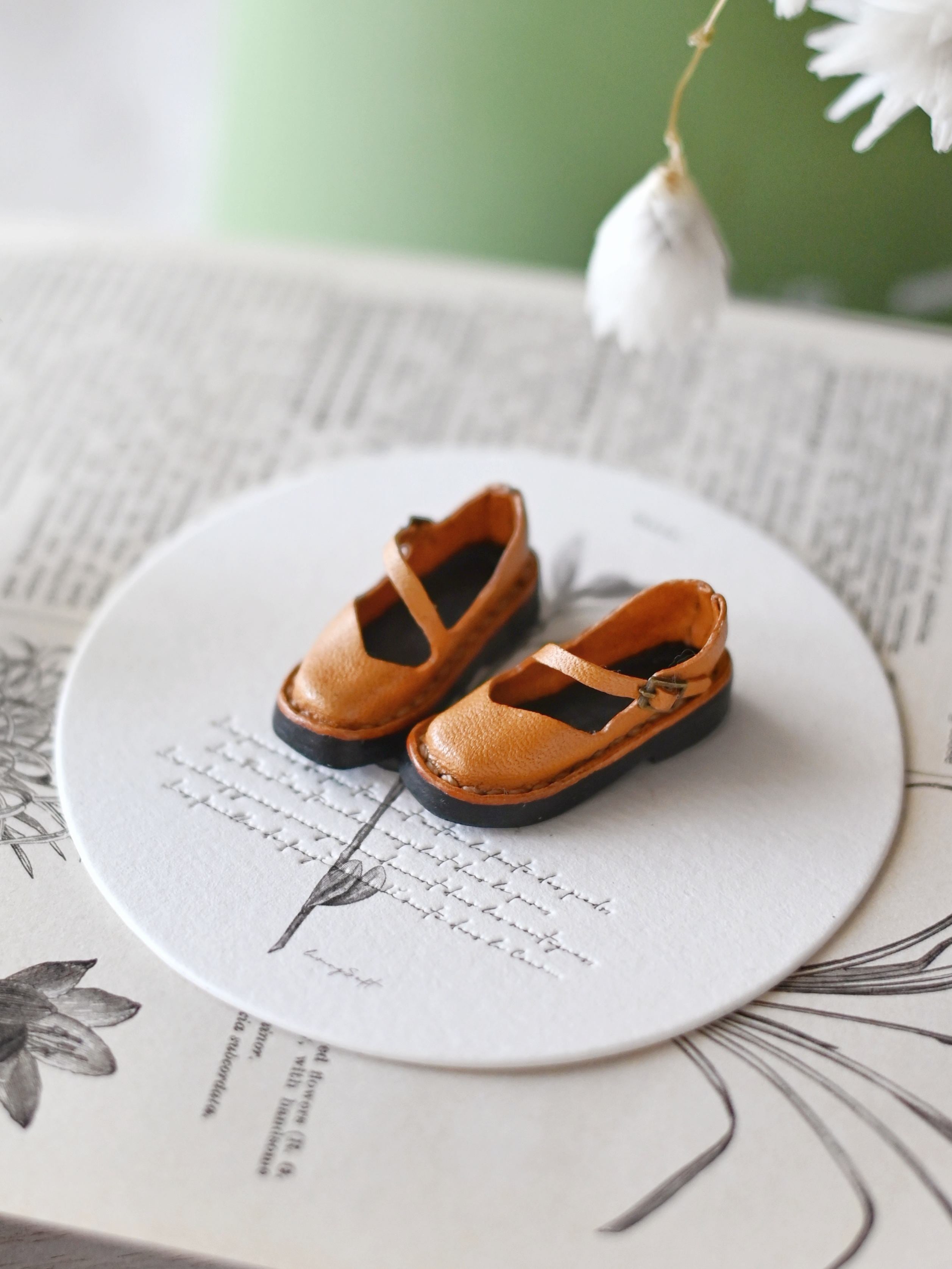 Handmade Shoes for Blythe/ Ob24/ Ob22, Leather Flats