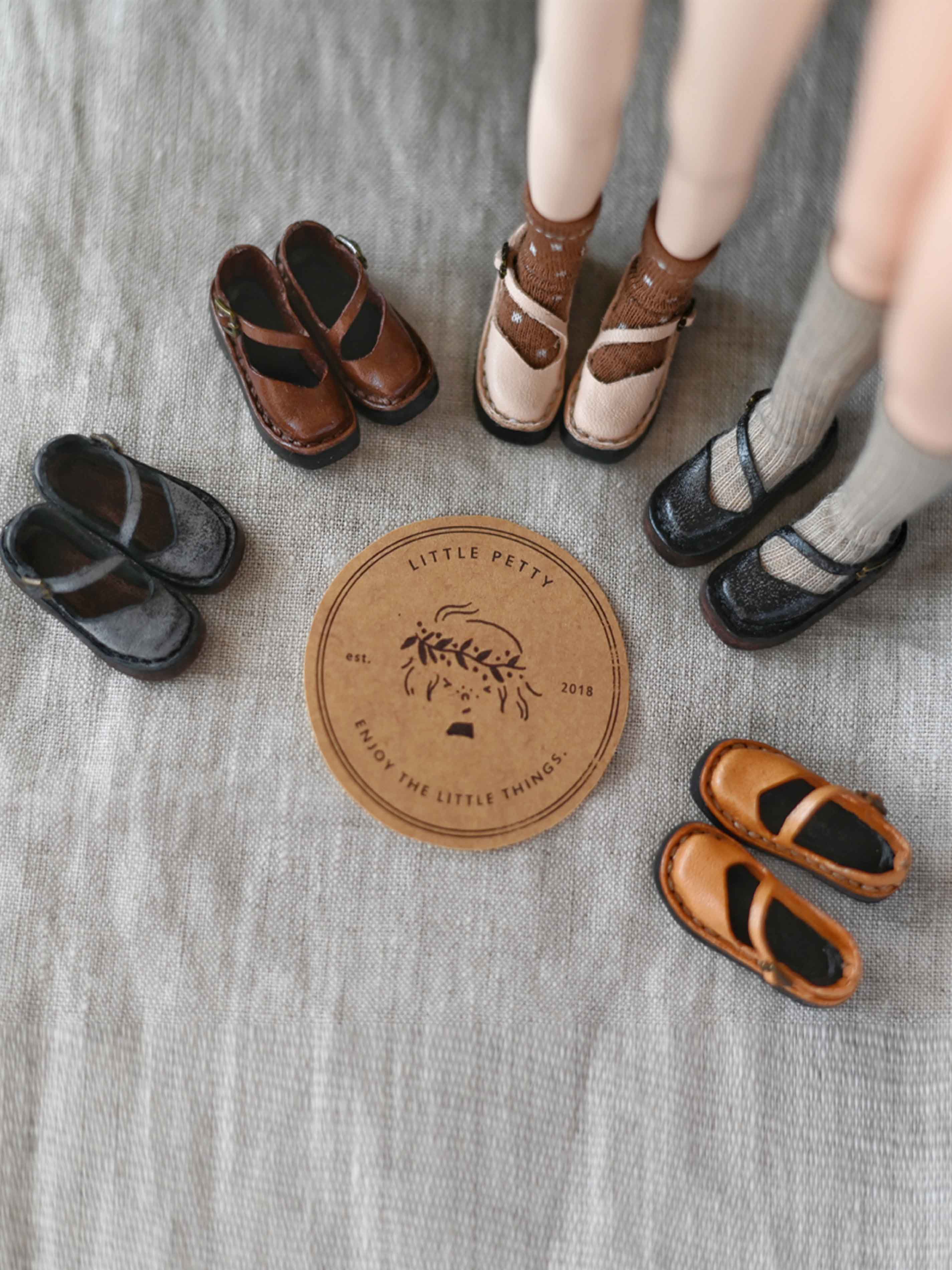 Handmade Shoes for Blythe/ Ob24/ Ob22, Leather Flats