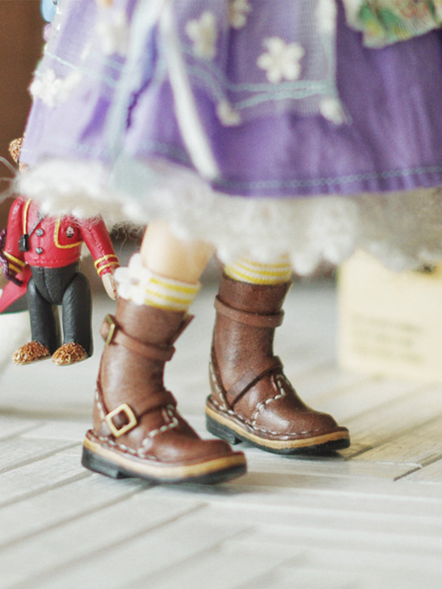 Handmade Shoes for Blythe/ Ob24/ Ob22, Upturned-Toe Boots