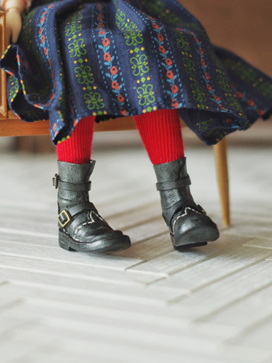 Handmade Shoes for Blythe/ Ob24/ Ob22, Upturned-Toe Boots