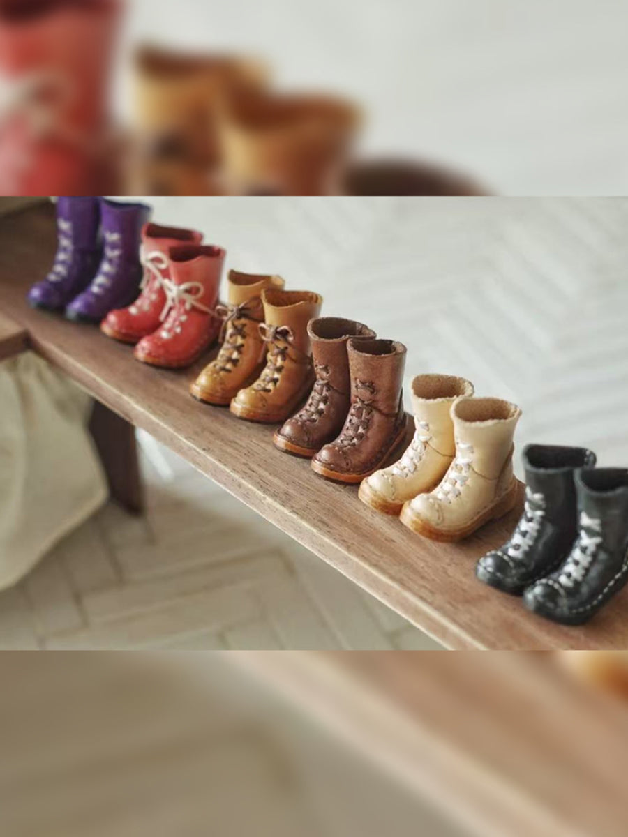 Handmade Shoes for Blythe/ Ob24/ Ob22, Lace-Up Shoes