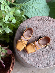 Handmade Shoes for Blythe/ Ob24/ Ob22, Square-Toe Leather Summer Shoes