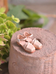 Handmade Shoes for Blythe/ Ob24/ Ob22, Square-Toe Leather Summer Shoes