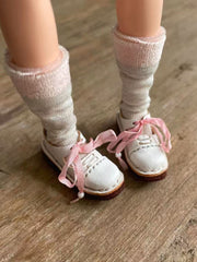 Handmade Shoes for Blythe/Obitsu, Ribbon Tie Leather Shoes