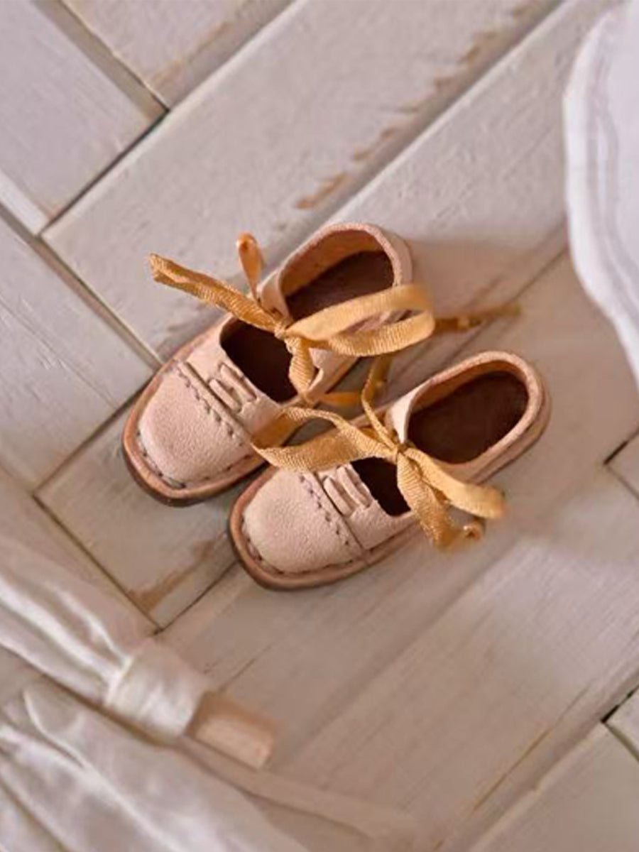 Handmade Shoes for Blythe/Obitsu, Ribbon Tie Leather Shoes