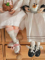 Handmade Shoes for Blythe/Obitsu, Ribbon Tie Leather Shoes