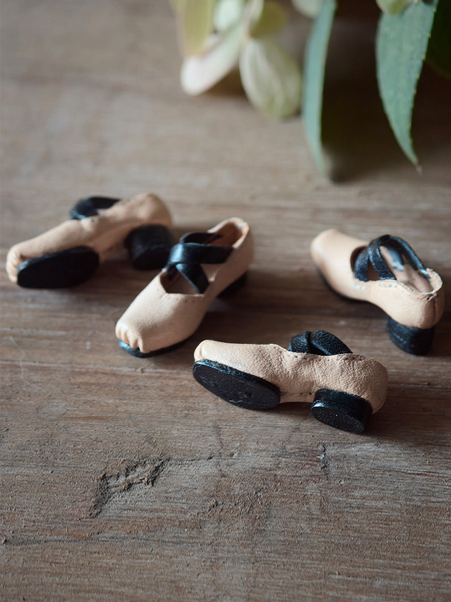 Handmade Shoes for Blythe/Obitsu, Leather Ballet Flats