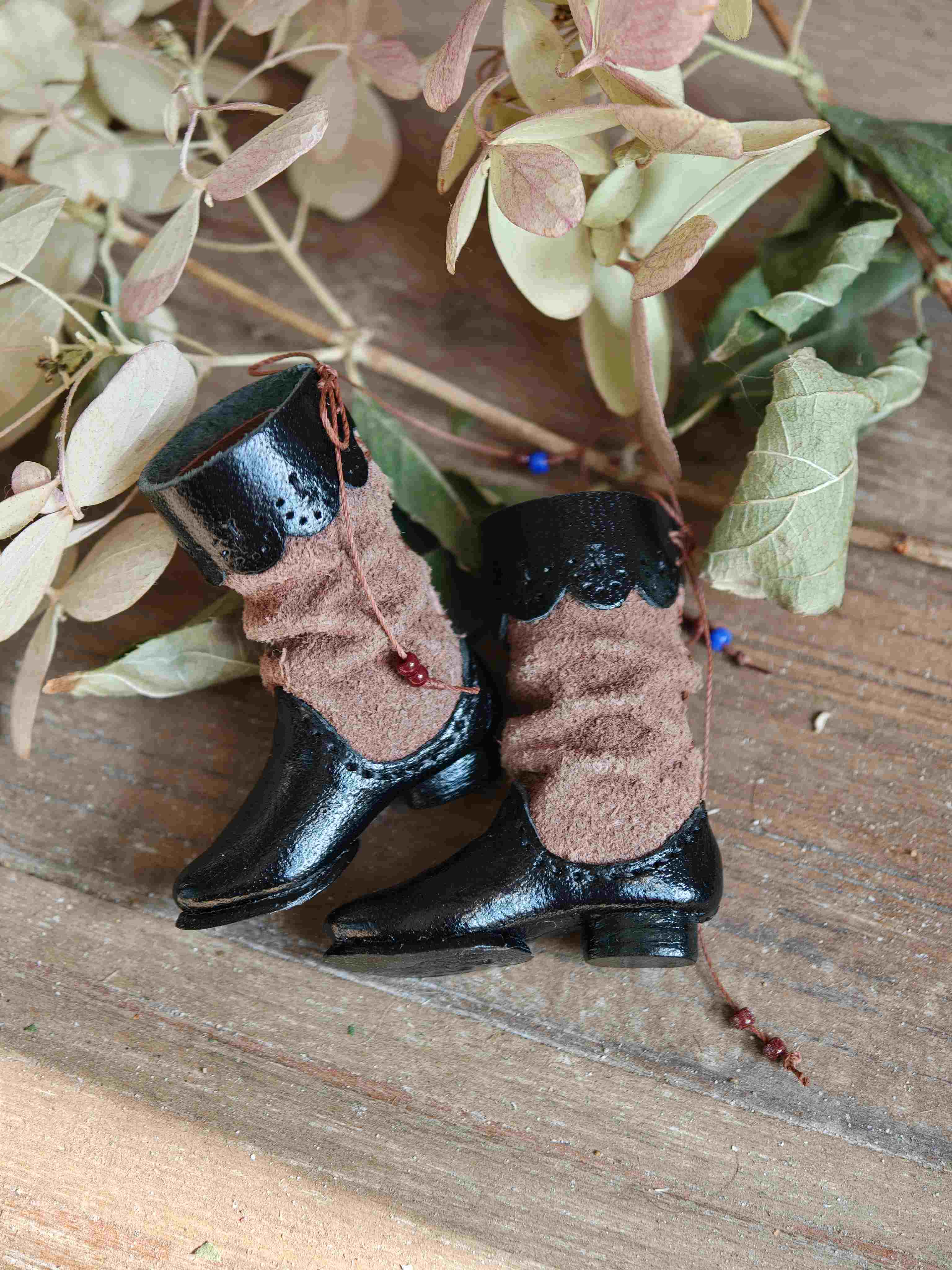 Handmade Shoes for Blythe/Obitsu,Lace Leather High Boots