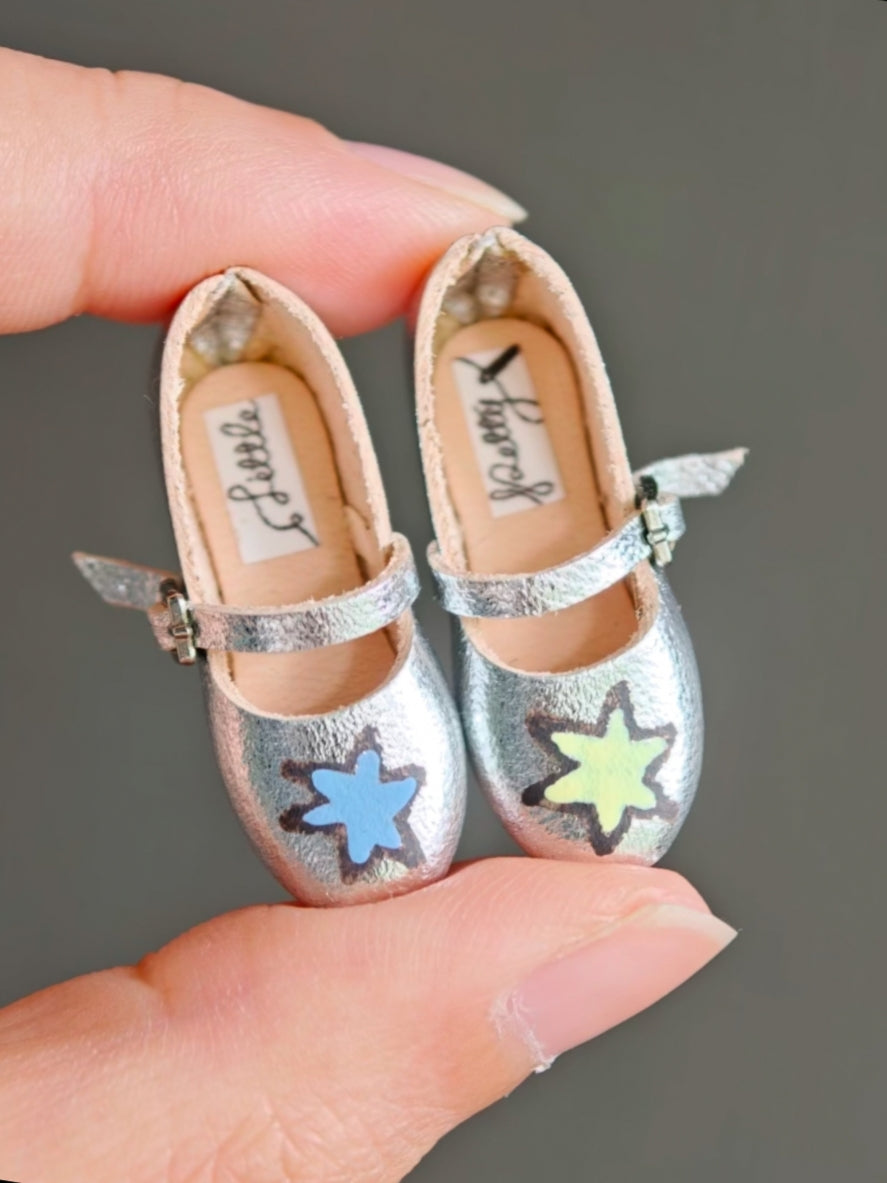Hand-painted Leather Blythe Mary Jane - Handmade Doll Shoes - ToastDoll