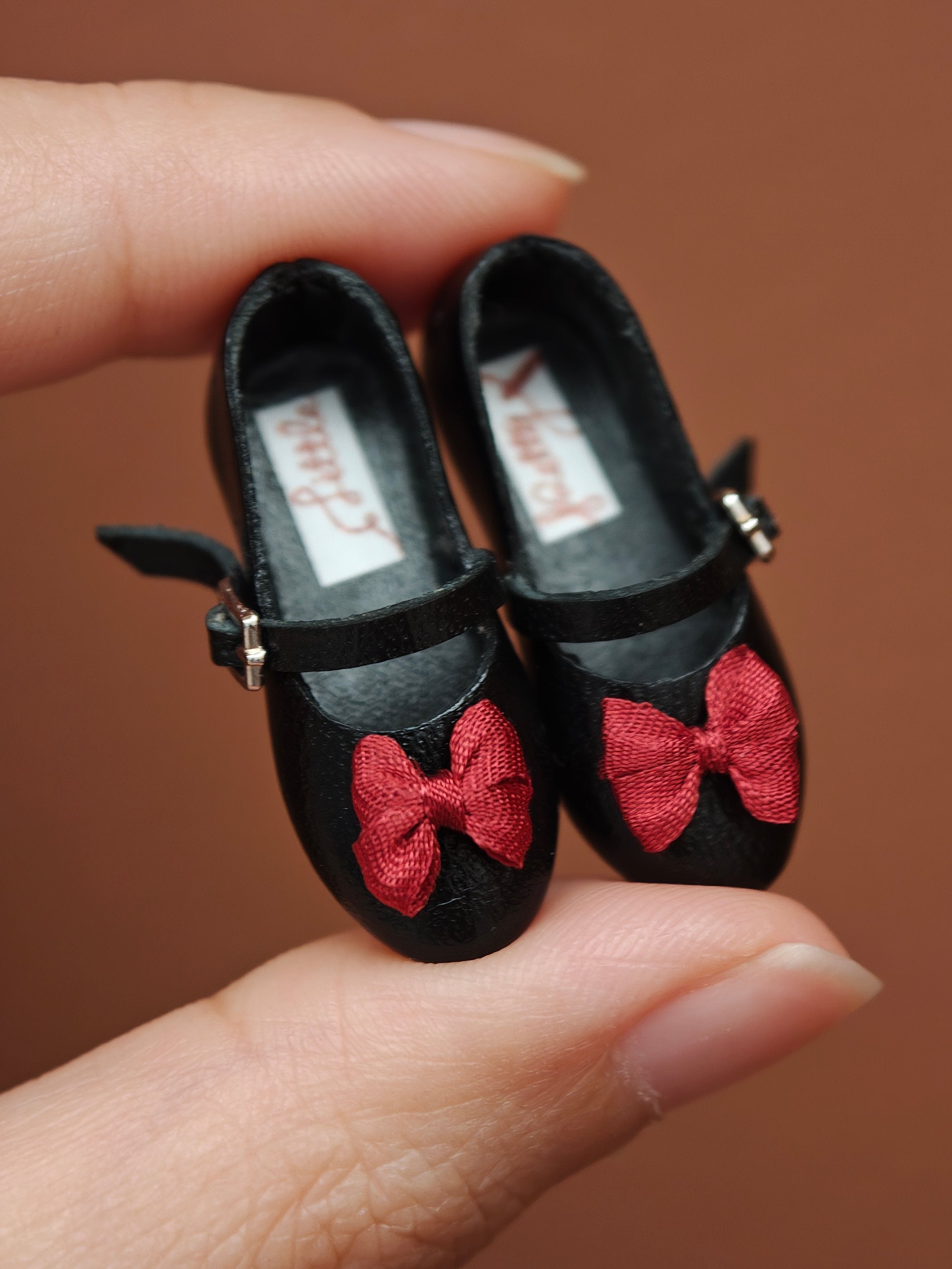 Hand-painted Leather Blythe Mary Jane - Handmade Doll Shoes - ToastDoll