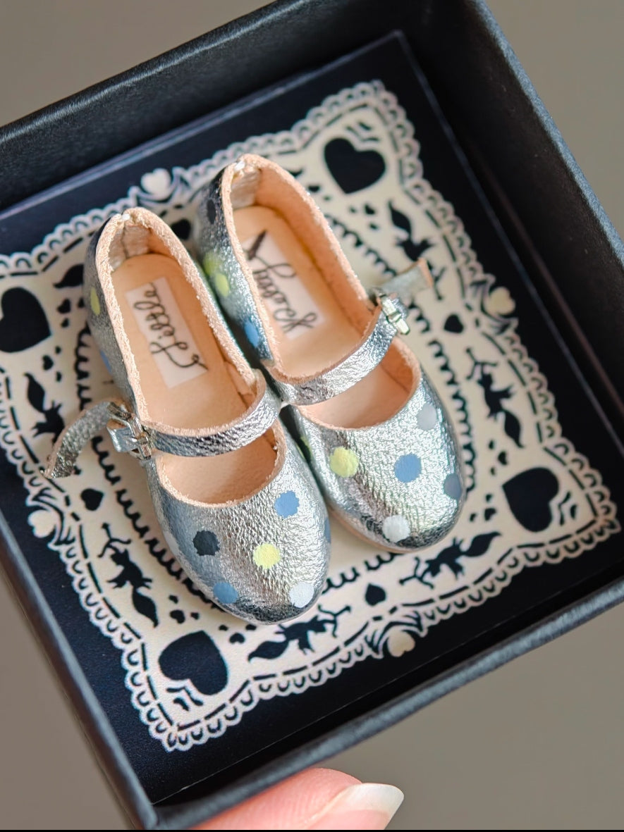 Hand-painted Leather Blythe Mary Jane - Handmade Doll Shoes - ToastDoll
