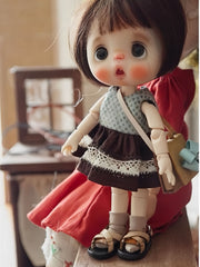 Cross Strap Blythe OB11 Sandals - Handmade Doll Shoes - ToastDoll