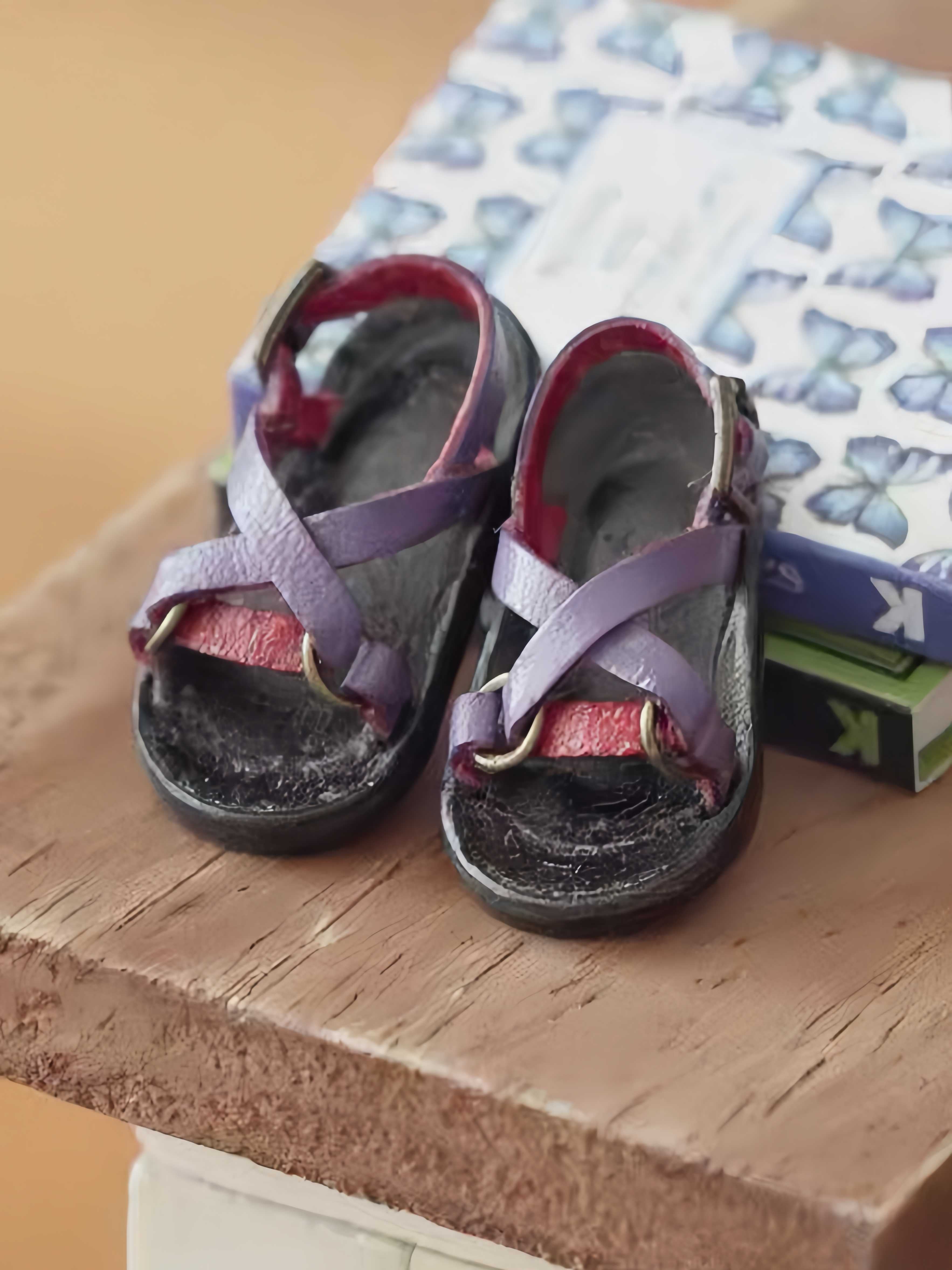 Cross Strap Blythe OB11 Sandals - Handmade Doll Shoes - ToastDoll