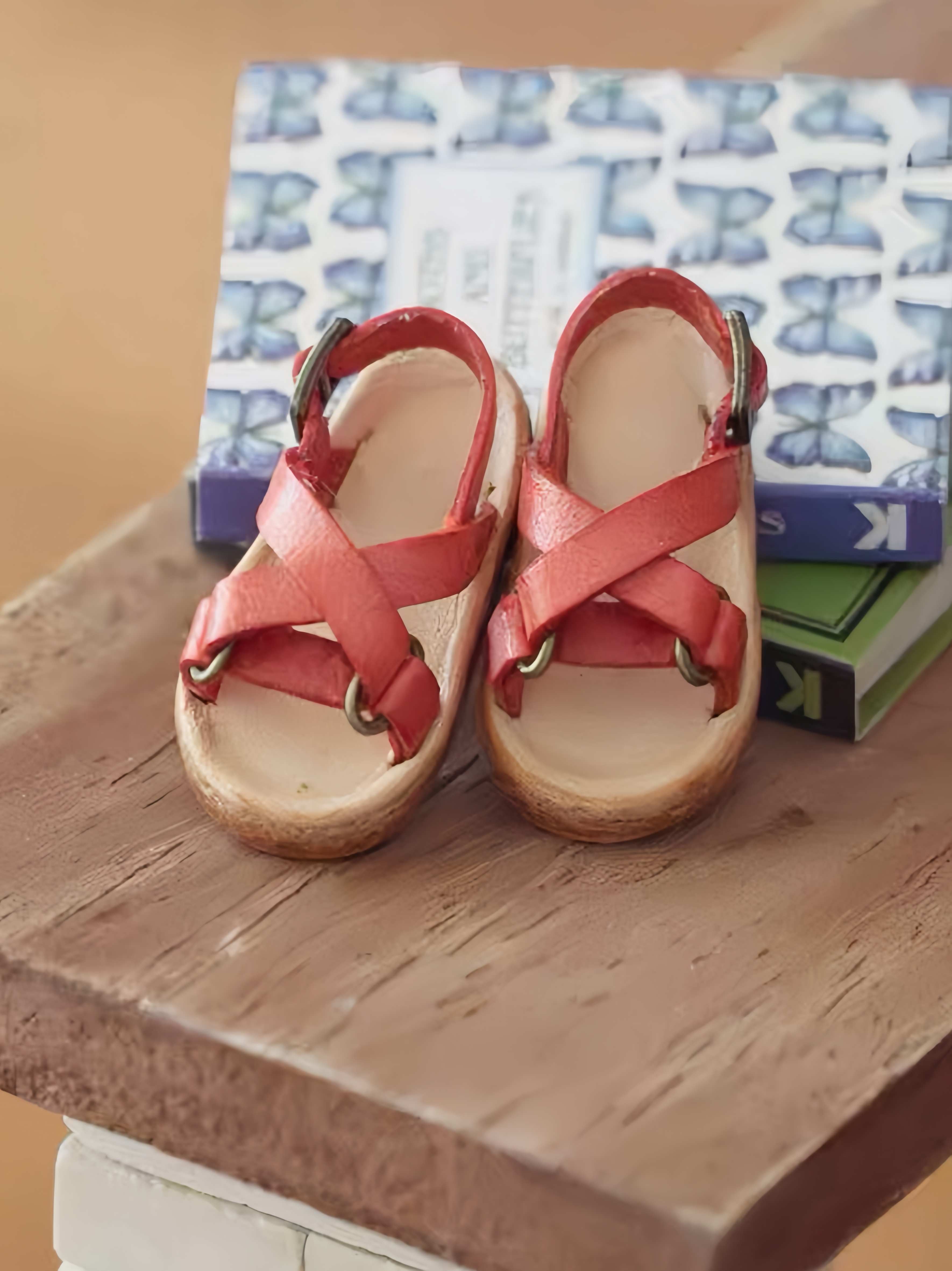 Cross Strap Blythe OB11 Sandals - Handmade Doll Shoes - ToastDoll