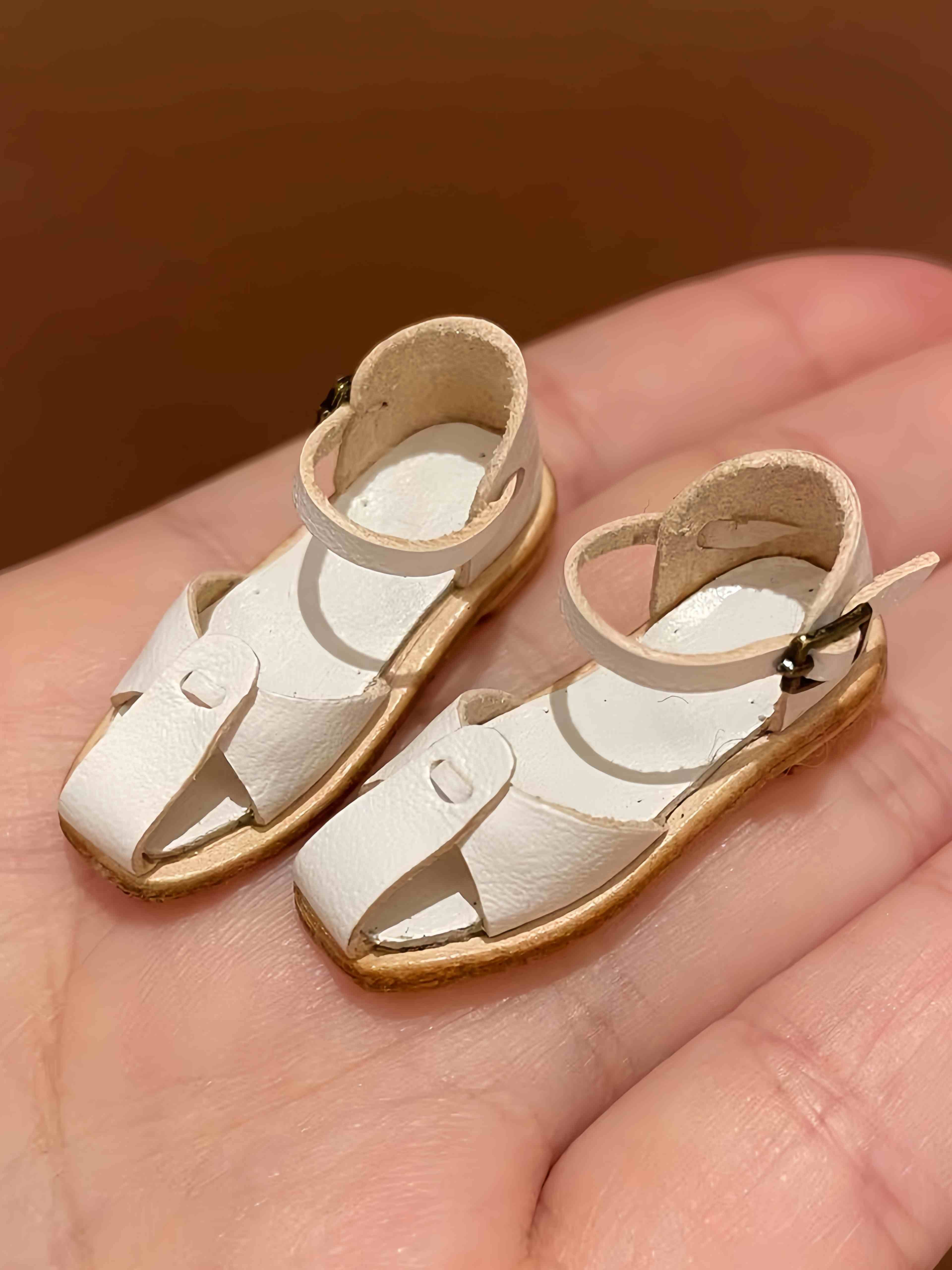 Soft Cozy Blythe Sandals - Handmade Doll Shoes - ToastDoll