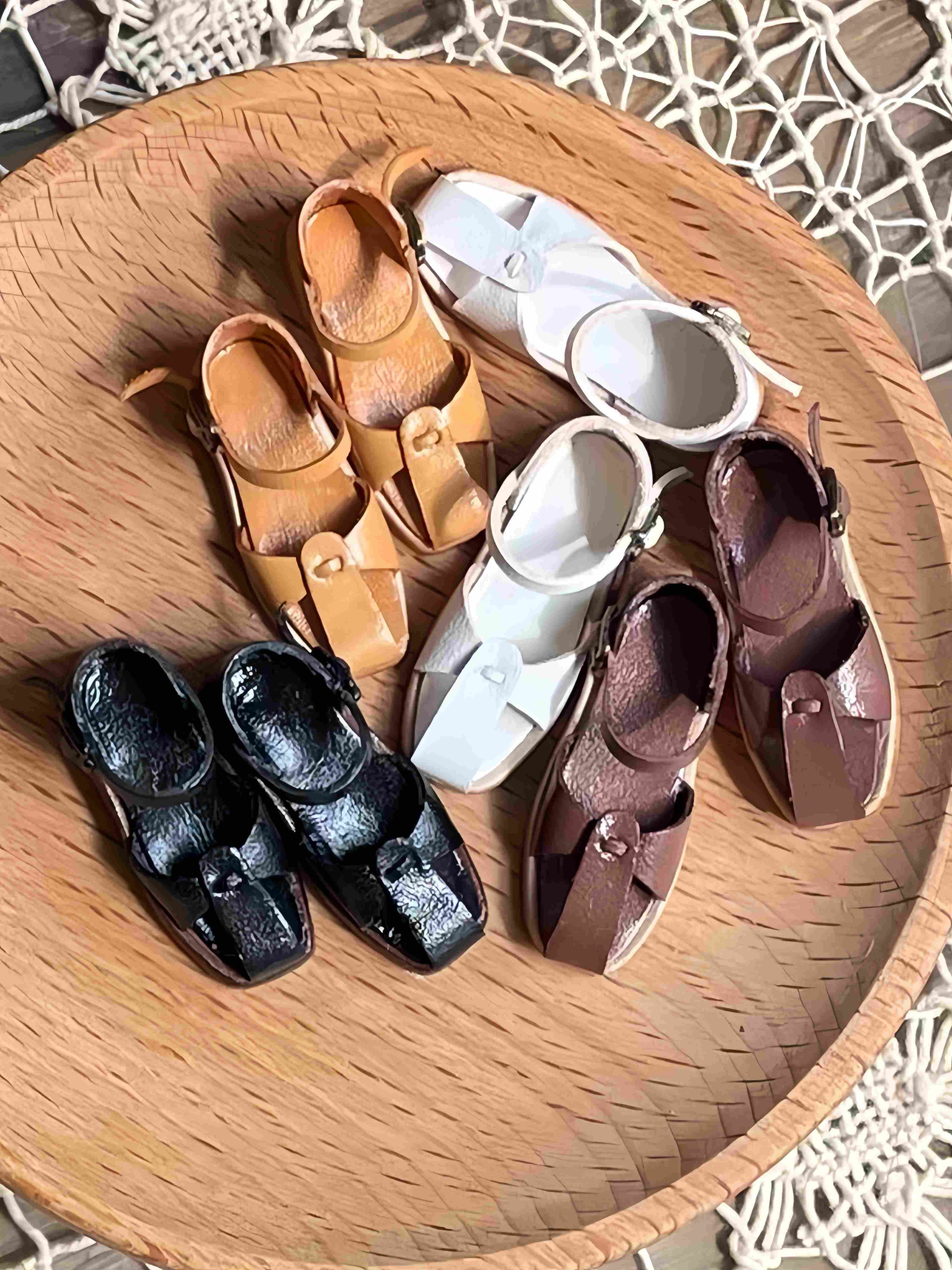 Soft Cozy Blythe Sandals - Handmade Doll Shoes - ToastDoll