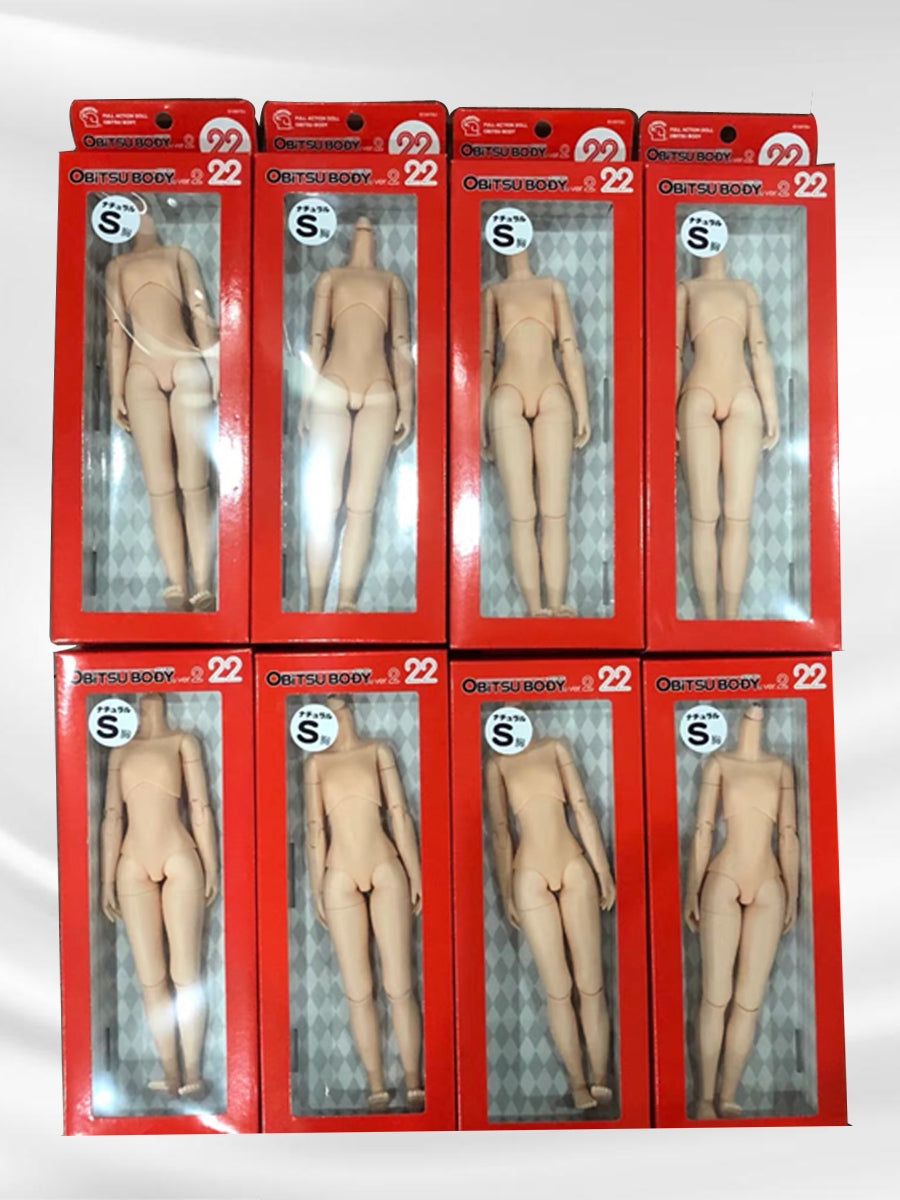 Obitsu Femal Doll Body, Ob22/ Ob24, 22cm/ 24 cm,Bust S, White/Natural Color
