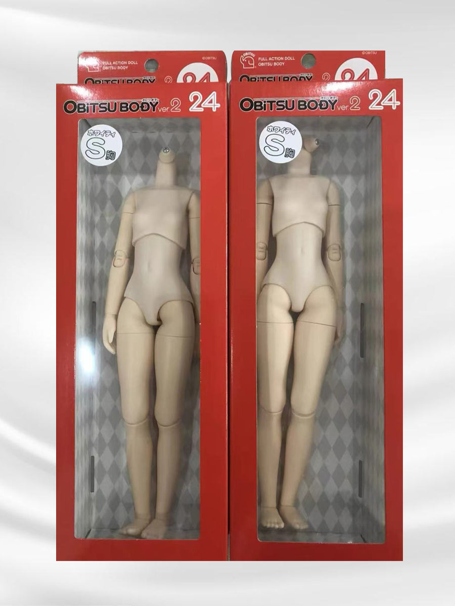 Obitsu Femal Doll Body, Ob22/ Ob24, 22cm/ 24 cm,Bust S, White/Natural Color