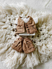 Handmade Outfit for GSC/Obitsu,Utilitarian Chic Shorts Set