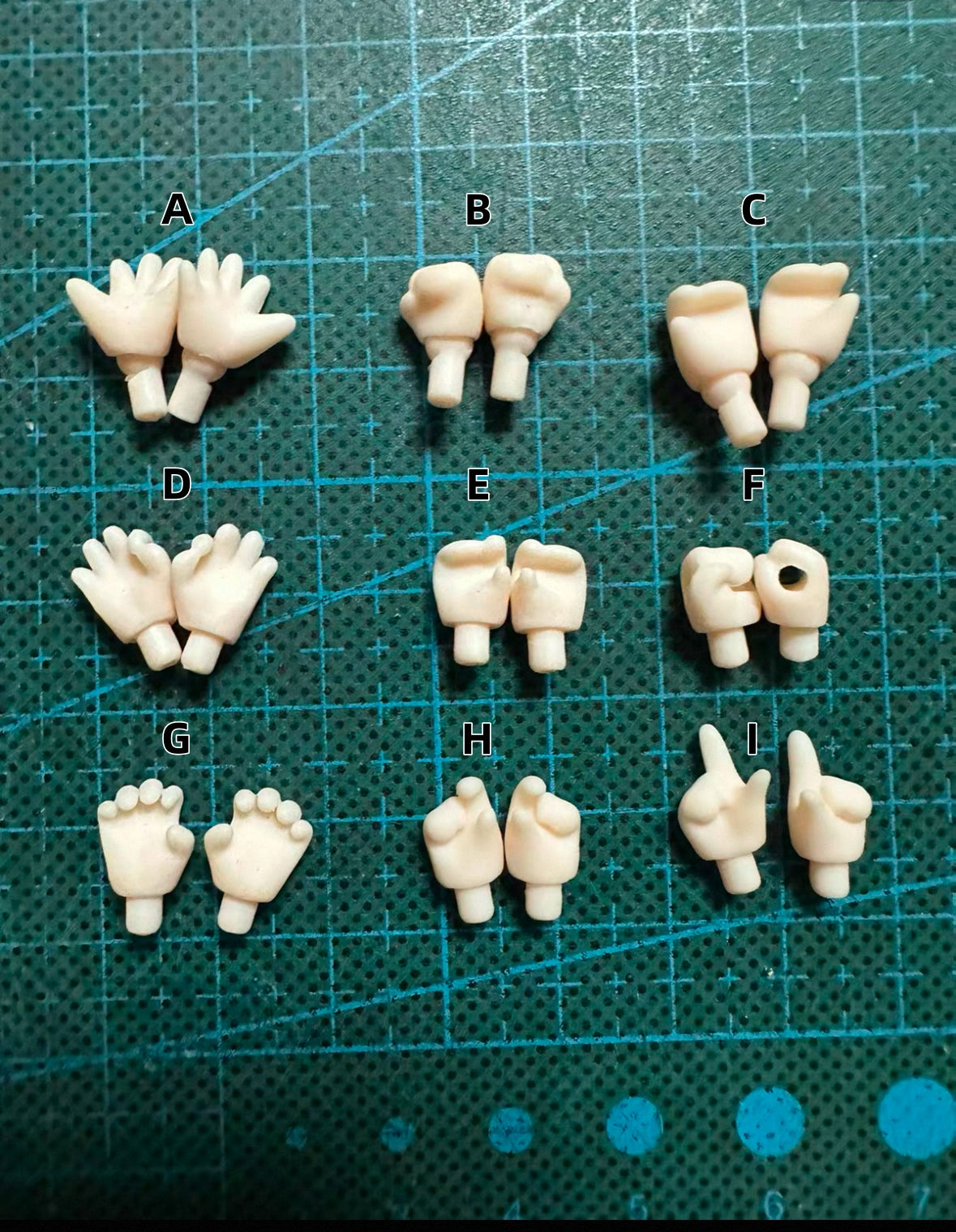 Cute Hand Sets - Doll Gesture Hands - ToastDoll
