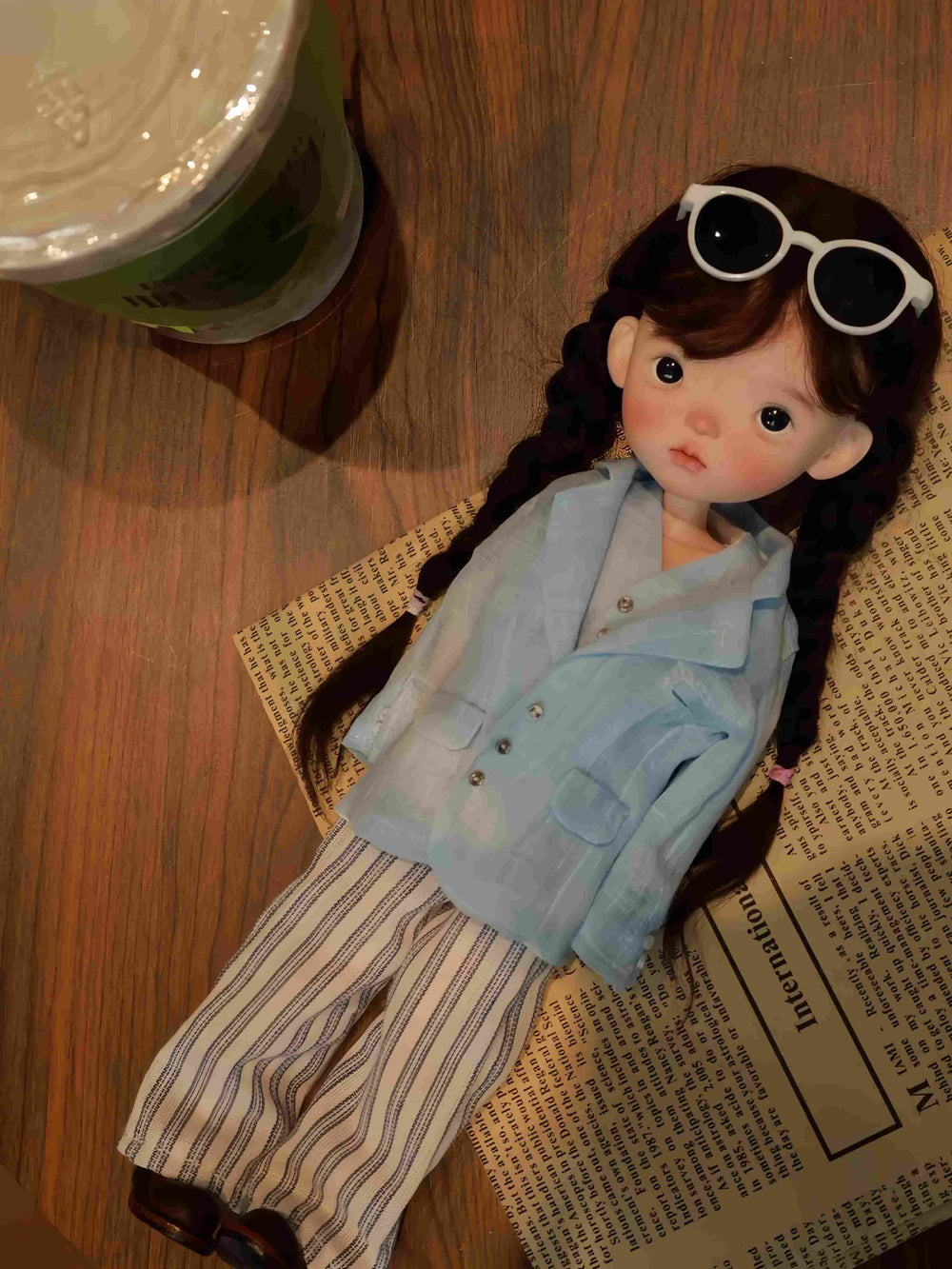 Blue Pastel Suit Blythe 1/6 BJD Outfit Long Pants | ToastDoll