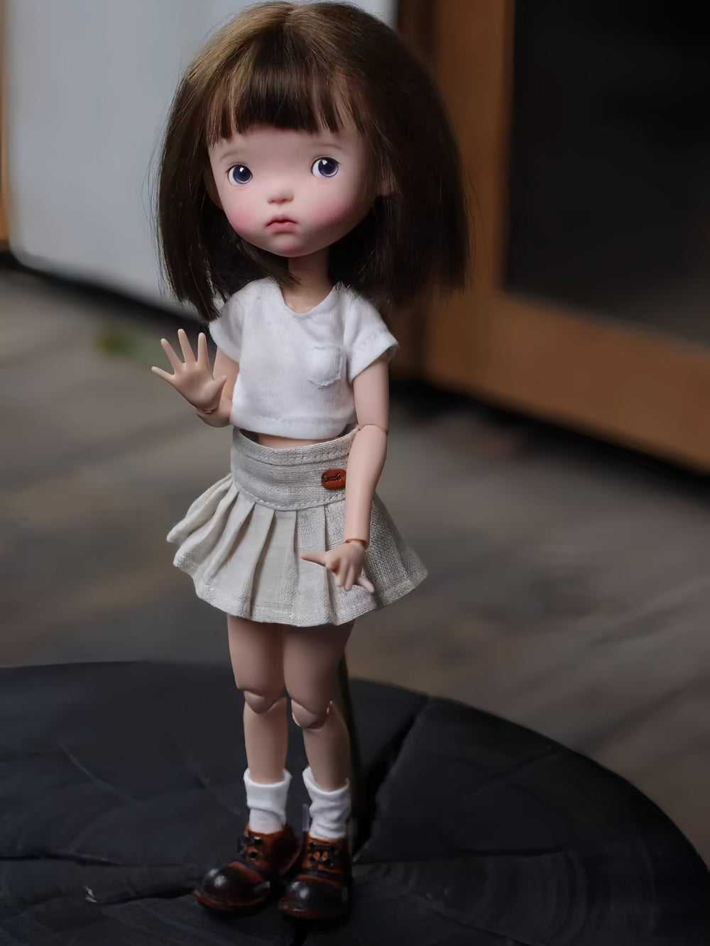 Cozy Earth Tone Blythe 1/6 BJD Outfit  On Doll Display | ToastDoll