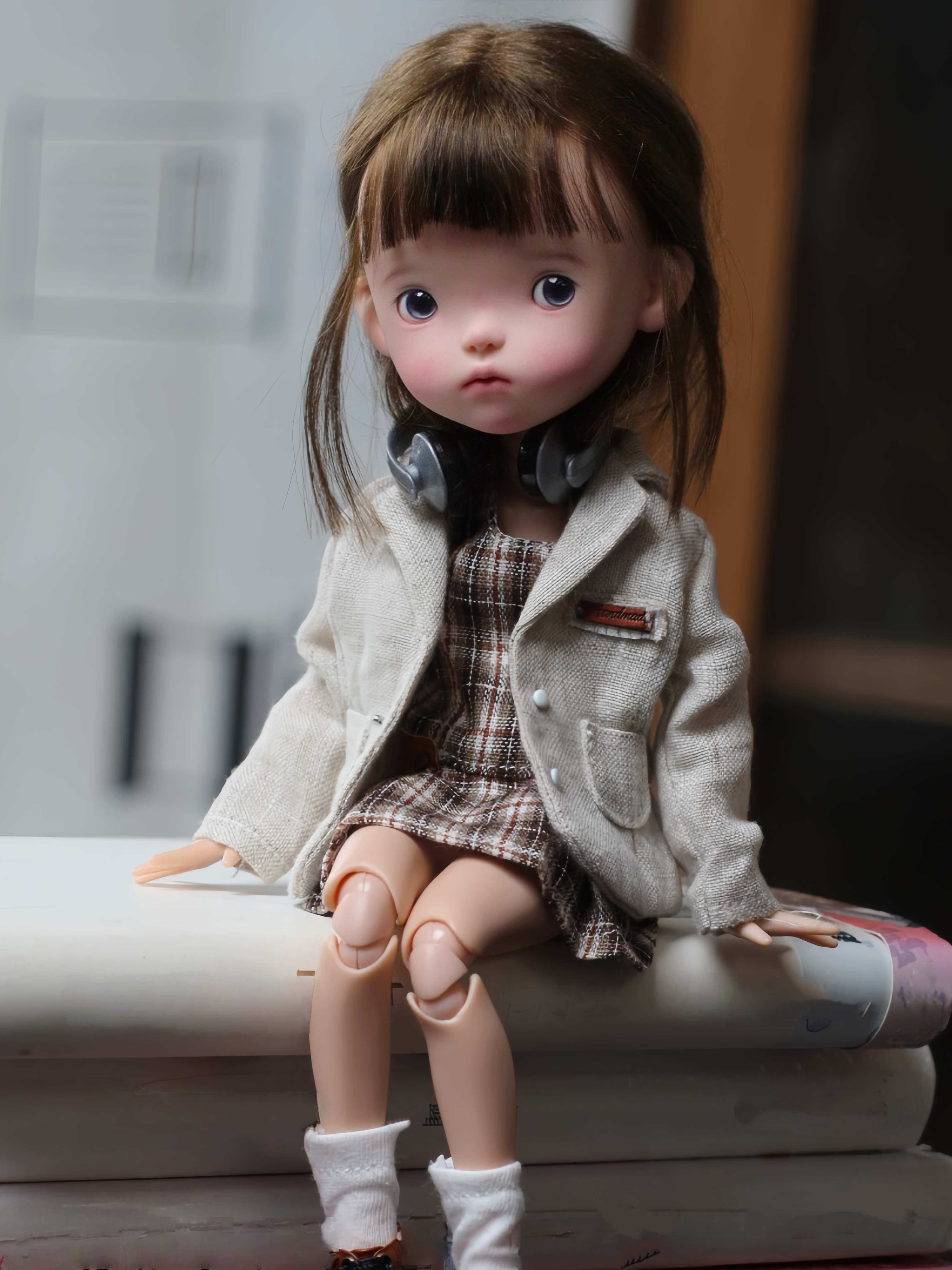 Cozy Earth Tone Blythe 1/6 BJD Outfit  Sitting Pose | ToastDoll