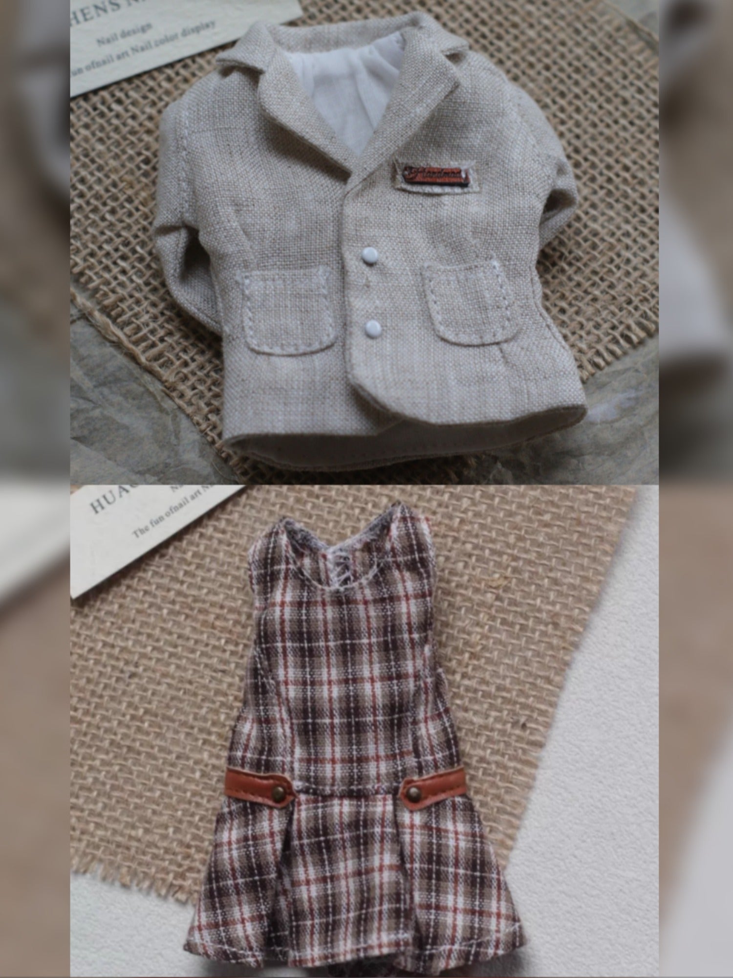 Cozy Earth Tone Blythe 1/6 BJD Outfit Detail | ToastDoll