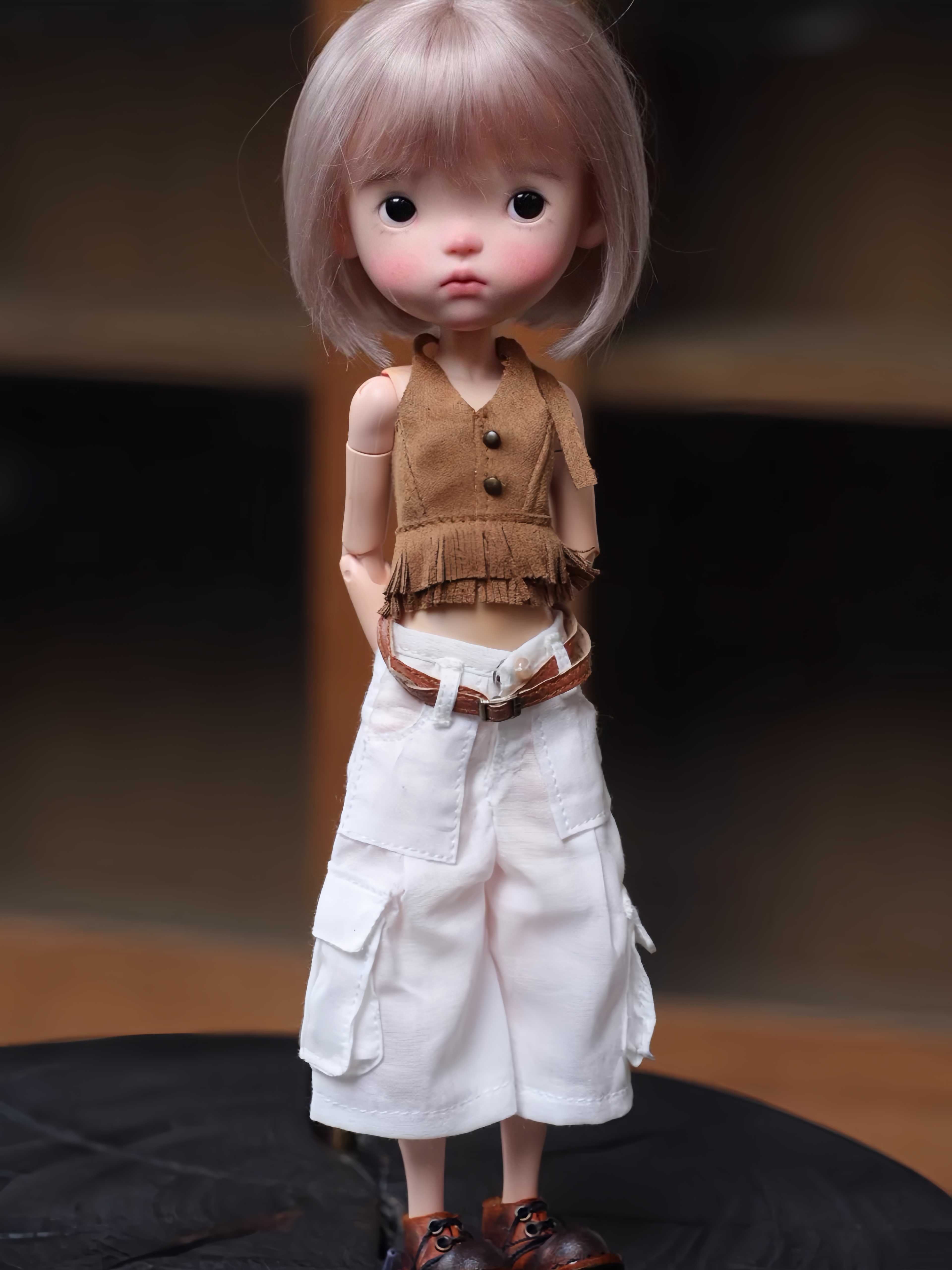 Vintage Boho Blythe 1/6 BJD Outfit On Doll Display | ToastDoll