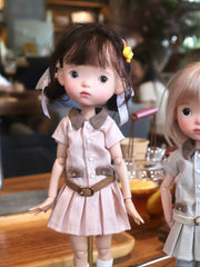 Pink Preppy Collar Blythe 1/6 BJD Outfit | ToastDoll