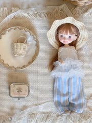 Summer Resort White Blue Blythe 1/6 BJD Outfit | ToastDoll