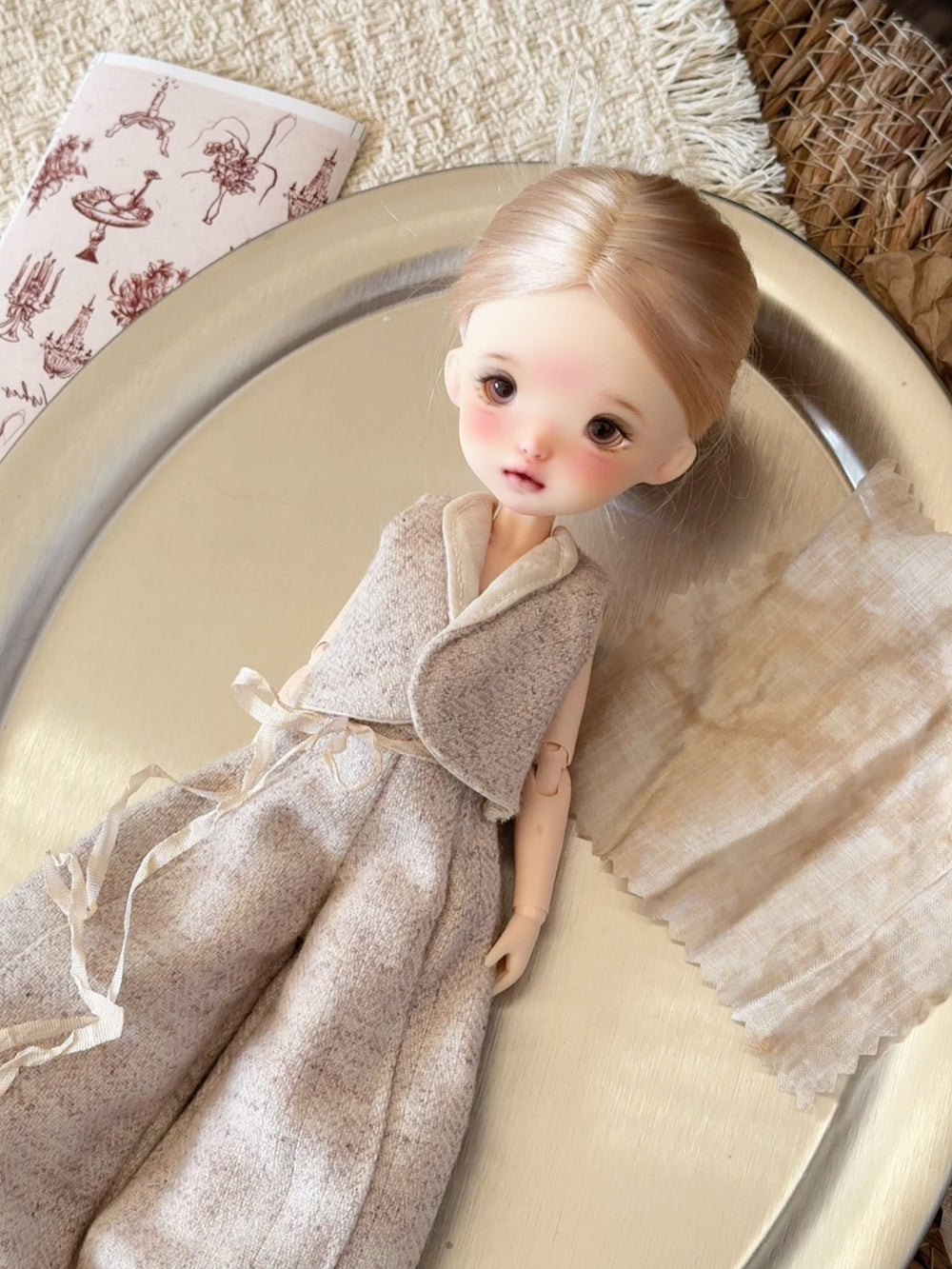 Vest Curved Pants Blythe 1/6 BJD Outfit Detail | ToastDoll