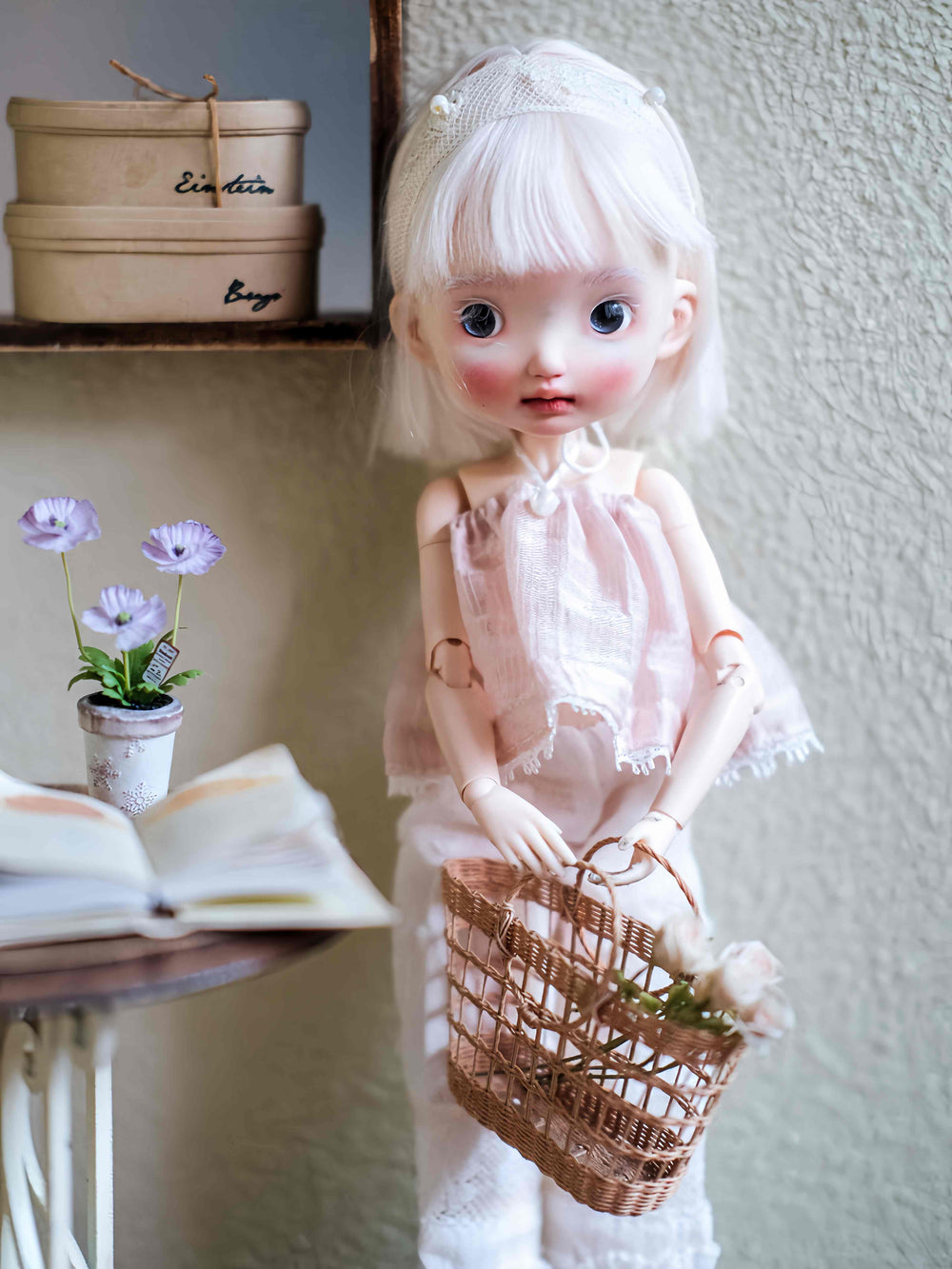 Pink Lace Dress Blythe 1/6 BJD Set Half Body Shot | ToastDoll