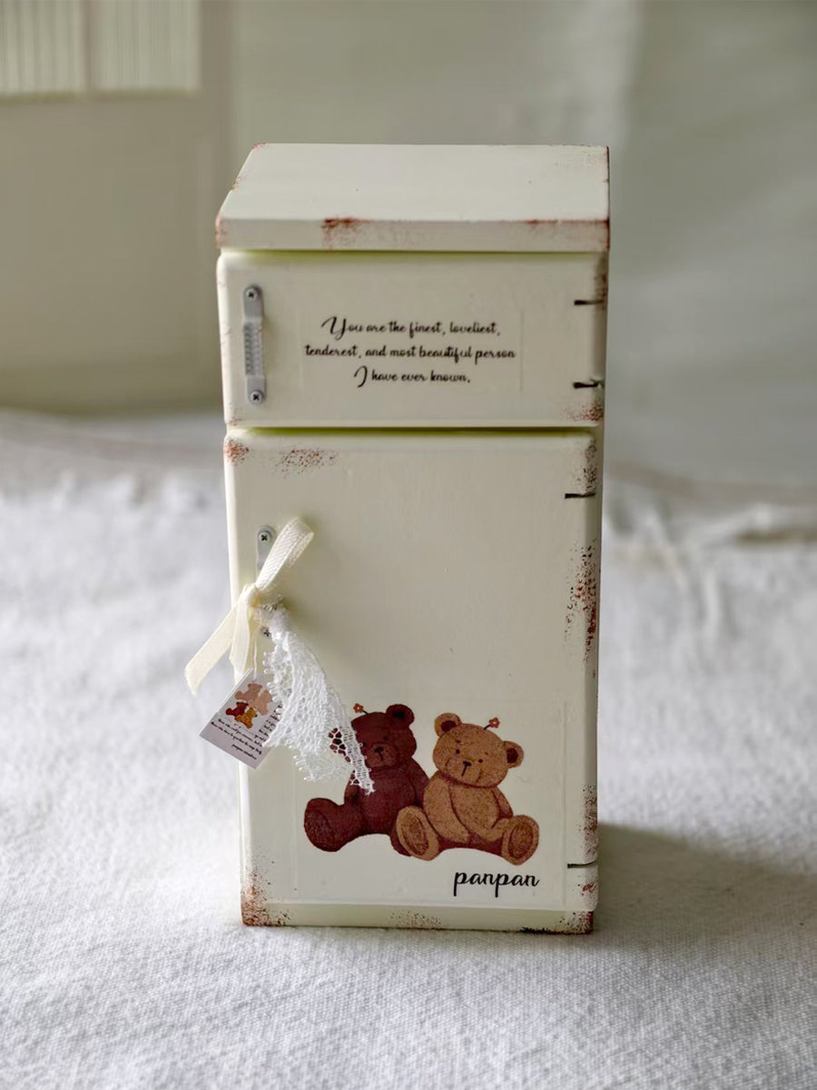 Handmade Dollhouse Miniature Furniture, Fridge