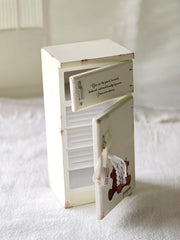 Handmade Dollhouse Miniature Furniture, Fridge